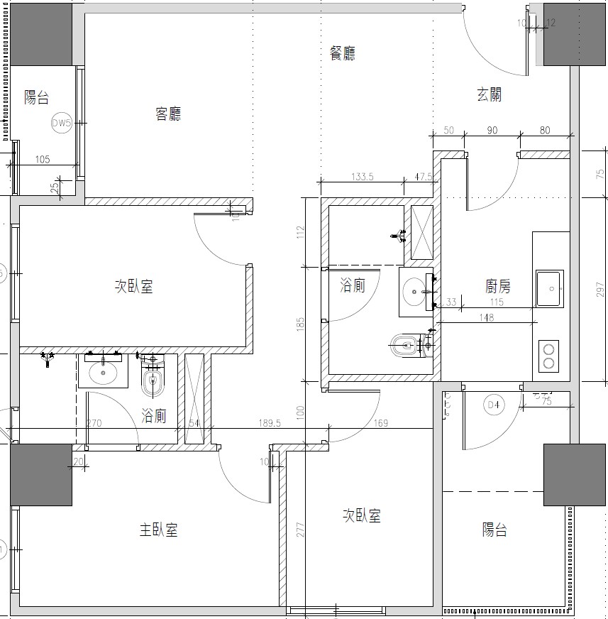 三房型